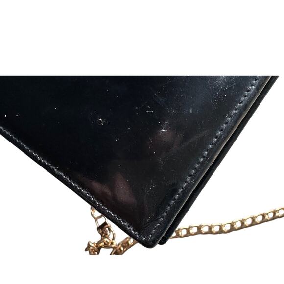 Ferragamo Bi-fold Wallet -  Double Gancini Enamel Black - Picture 14 of 16